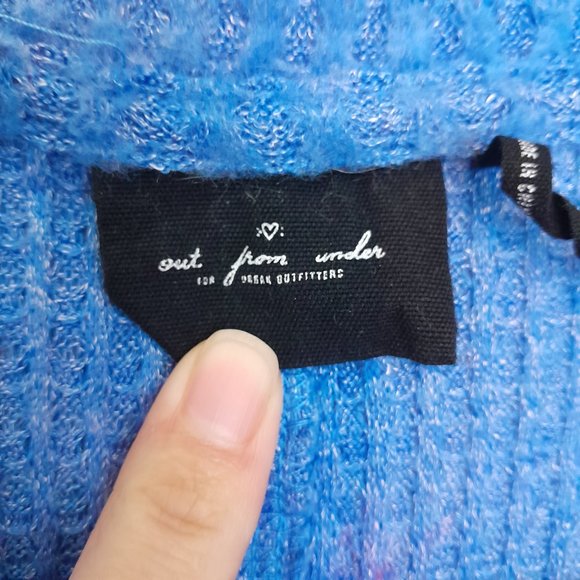 Urban Outfitters Out From Under V-Neck Waffle Knit Button Front Cardigan Size L - Picture 5 of 10